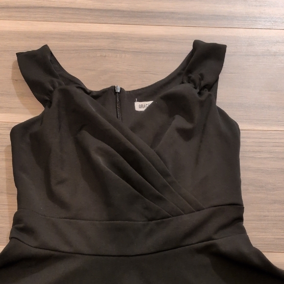 Grace Karin Elegant Black Mini Dress - Picture 2 of 3